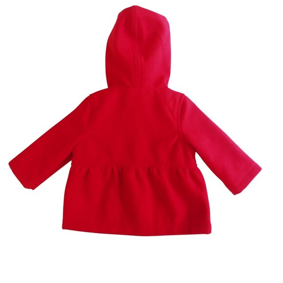 Old Navy Red Toggle Coat 3-6 Months - Picture 3 of 8